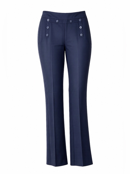 CAbi Pants - CAbi Mariner Navy Button-Accent Trouser Sz 8